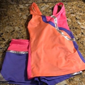 Circo athletic gymnastics shorts and top 10/12 LG
